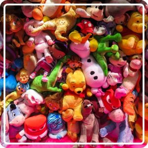 Soft toy game at water park