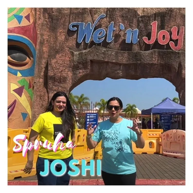 Spruha Joshi influencer at wet'njoy