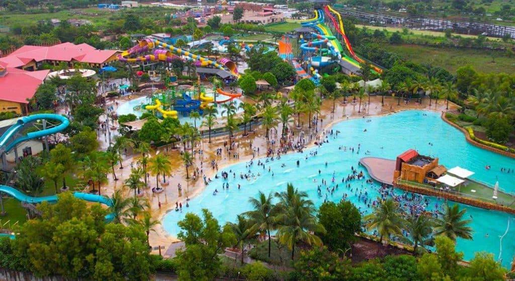 Drone Shoot of Wet'nJoy waterpark Lonavala