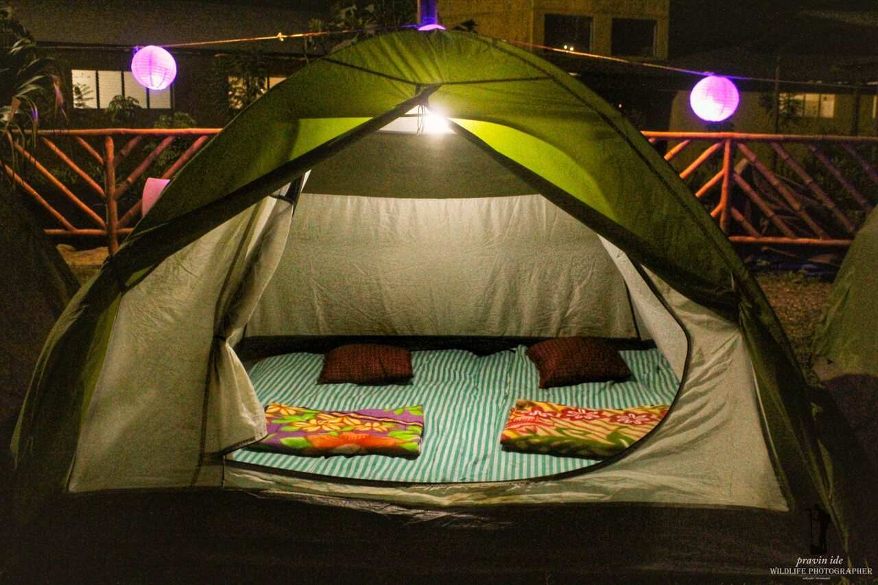 Internal tent view at Wet'nJoy Lonavala Park