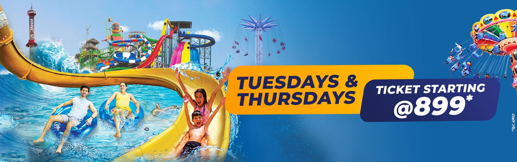 Tuesday & Thursday Bonanaza Offer - Ticket Starting @899 Rs