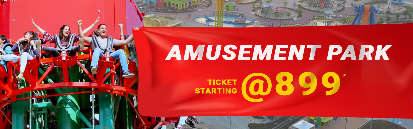 Amusement Park Solo Ticket Starting at Rs 899 only