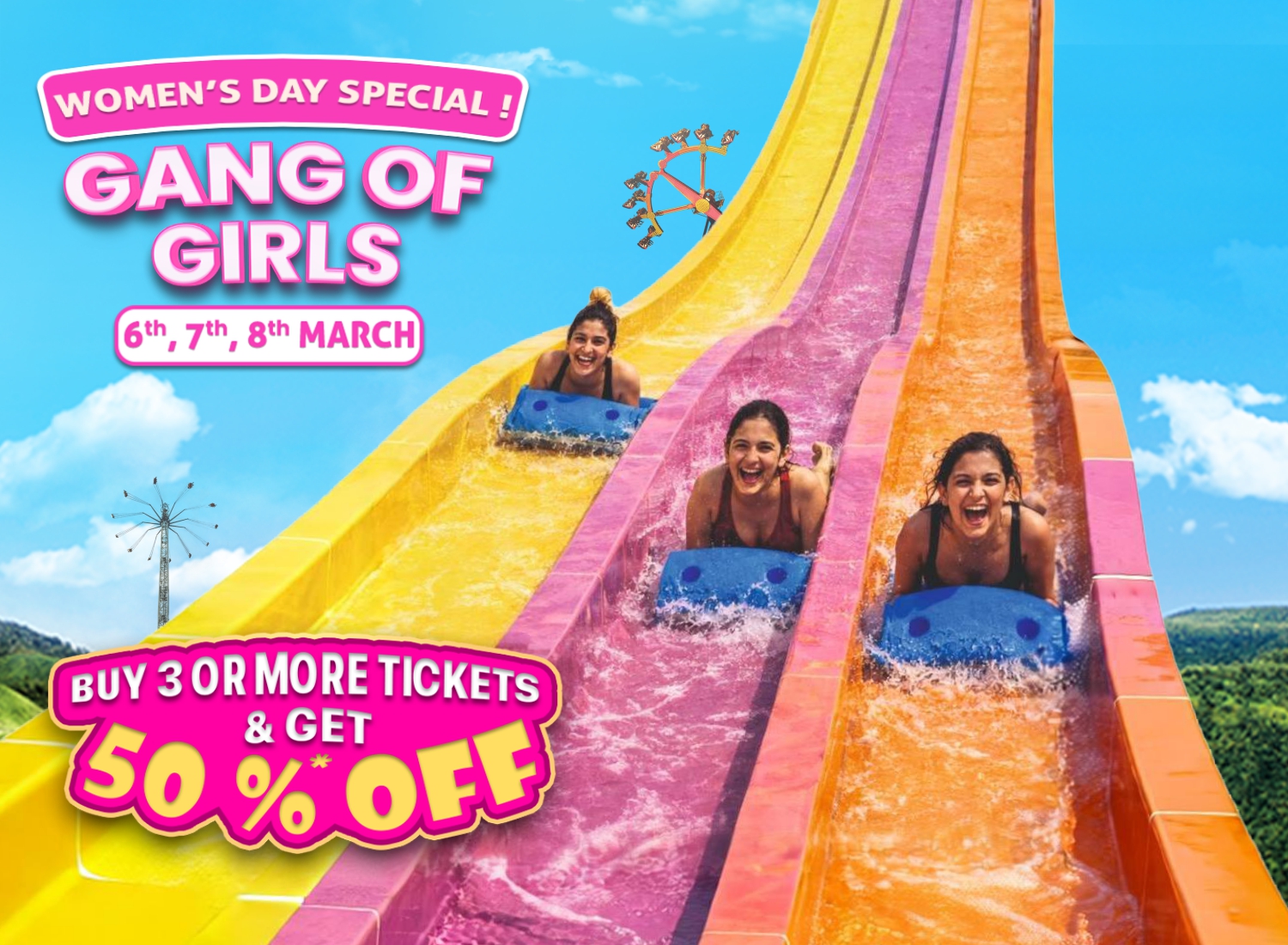 Gang of girls, Buy 3 or more tickets & get 50% off