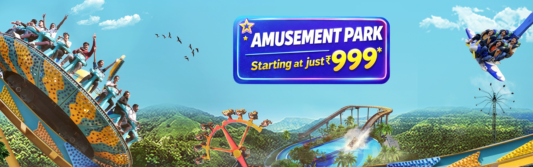 Amusement Park Solo Ticket Starting at Rs 999 only