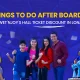 A promotional banner for Wet’nJoy Lonavala featuring happy families and teenagers enjoying amusement park rides. The text reads 'Best Things to Do After Board Exams with Wet’nJoy’s Hall Ticket Discount in Lonavala' against a blue background