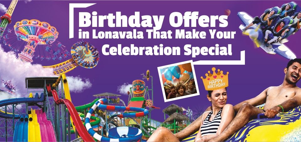 Friends enjoying water rides and celebrating a birthday at Wet’nJoy Lonavala, highlighting birthday offers and fun birthday celebration ideas in Lonavala.