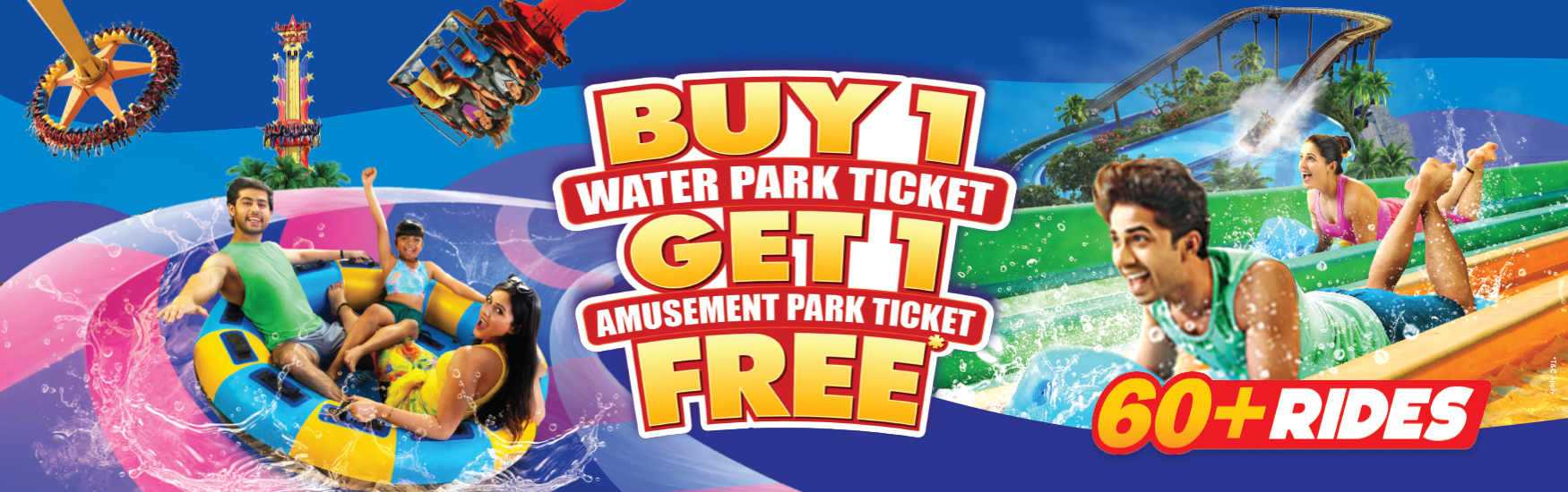 Buy 1 Water Park Ticket Get 1 Amusement Part Ticket Free