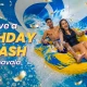 Friends celebrating a birthday with a water slide ride at Wet’nJoy Lonavala. A fun birthday celebration idea for groups near Mumbai and Pune.