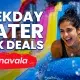 Young woman enjoying a mat racer water slide at Wet’nJoy Water Park Lonavala. Highlight for the best weekday water park deals near Mumbai and Pune.
