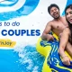 Things to do in Lonavala for couples at Wet’nJoy, with a couple enjoying a water ride together.
